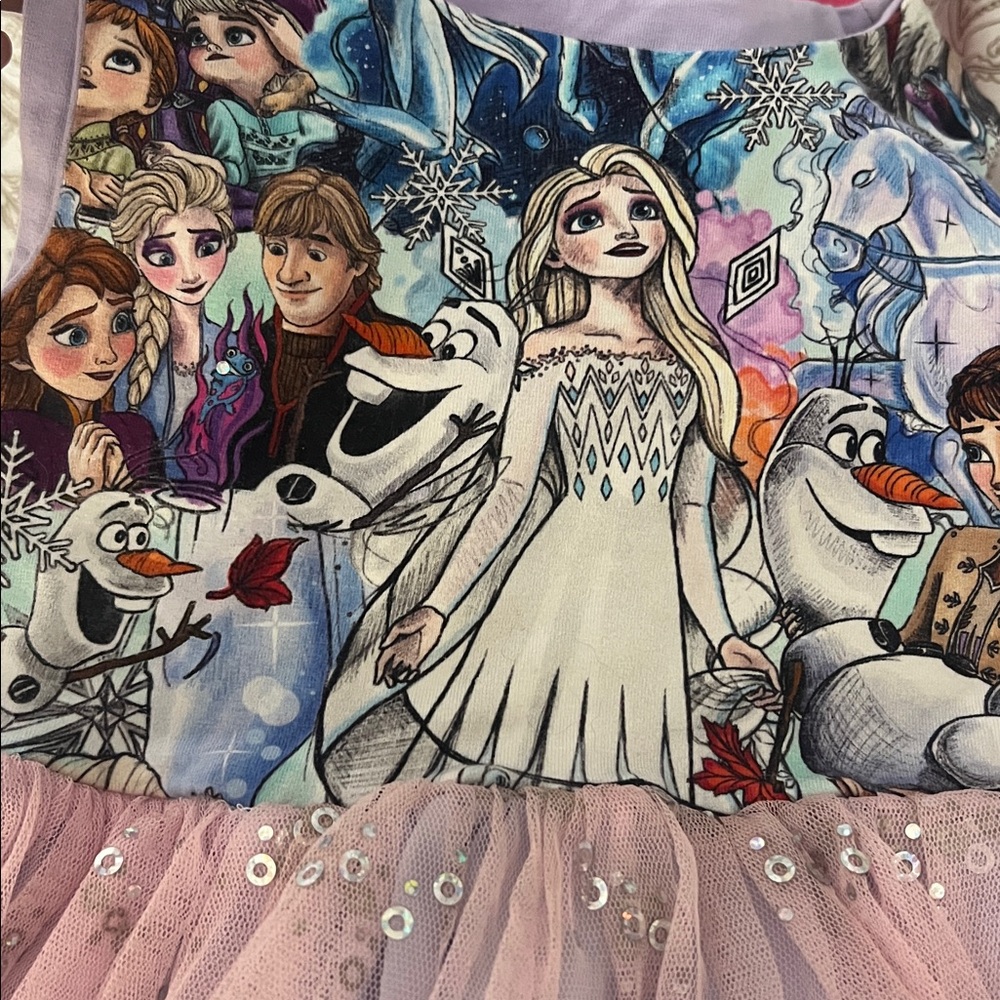 GWM 3-5years  Handmade Frozen Themed Dress